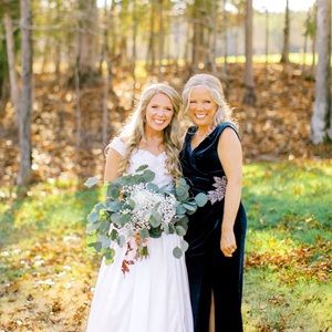Mother of the bride velvet dress